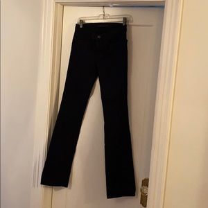Black straight leg J Brand jeans